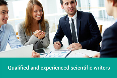 Qualified and experienced scientific writers